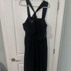 Birdie Grey Black Chiffon Bridesmaid Dress 3x NWT